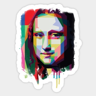 monalisa smile wpap Sticker